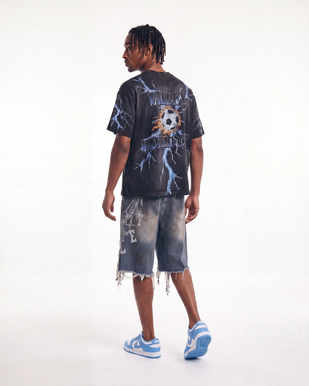 Vale Forever Chain Jorts Blue