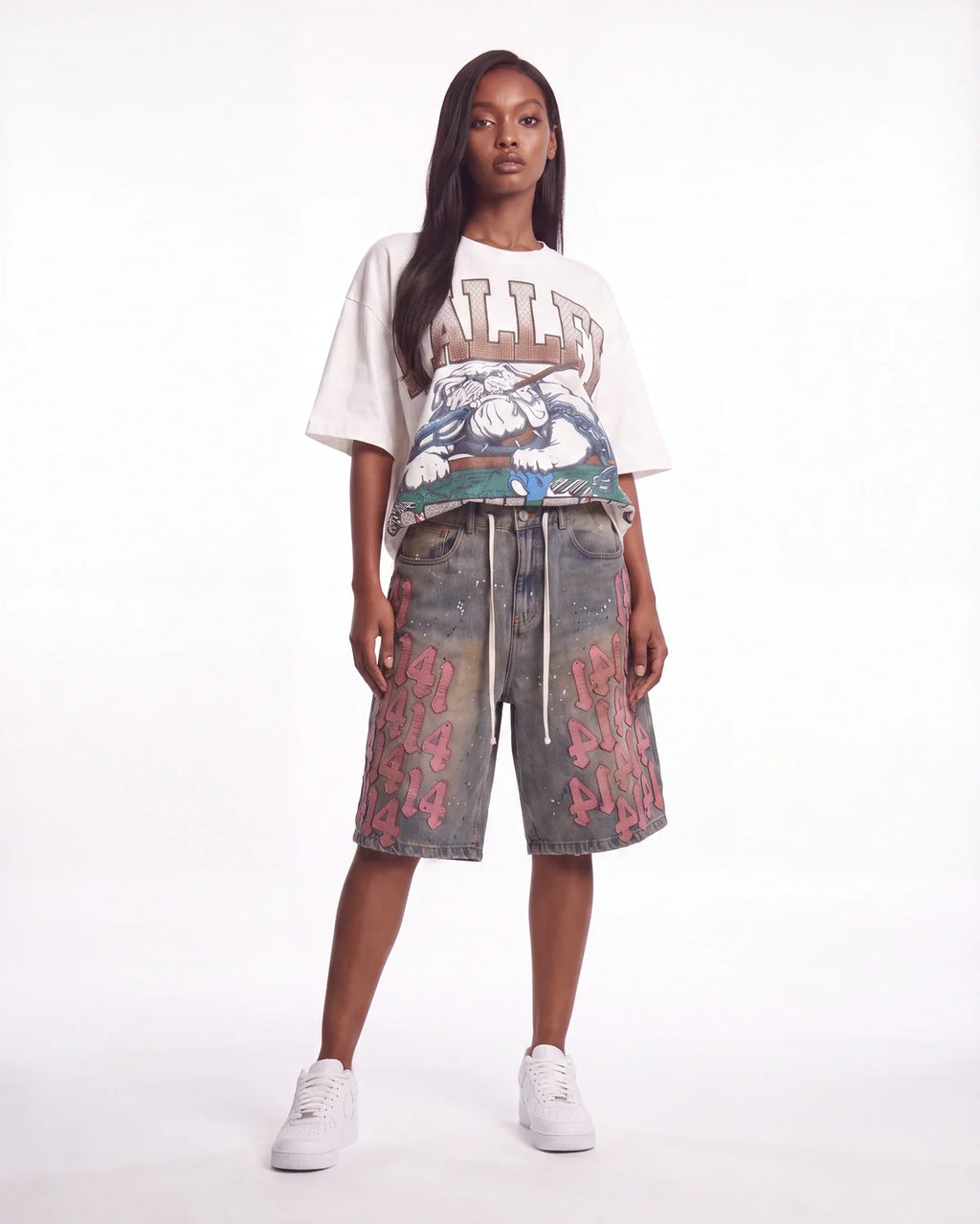 Vale Forever Lucky Charms Jorts Blue/Pink