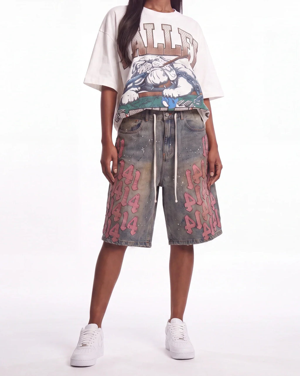 Vale Forever Lucky Charms Jorts Blue/Pink