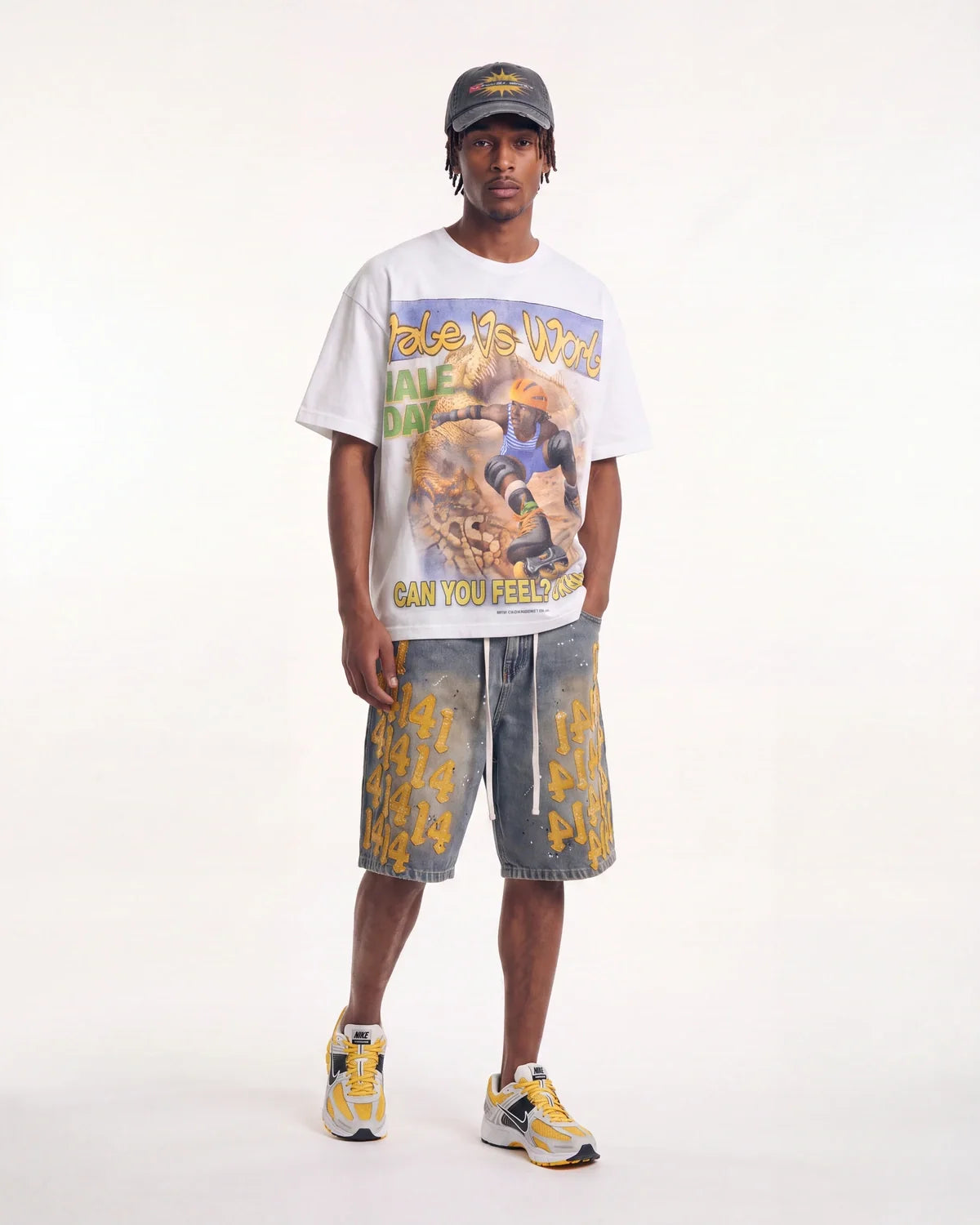 Vale Forever Lucky Charms Jorts Blue/Yellow