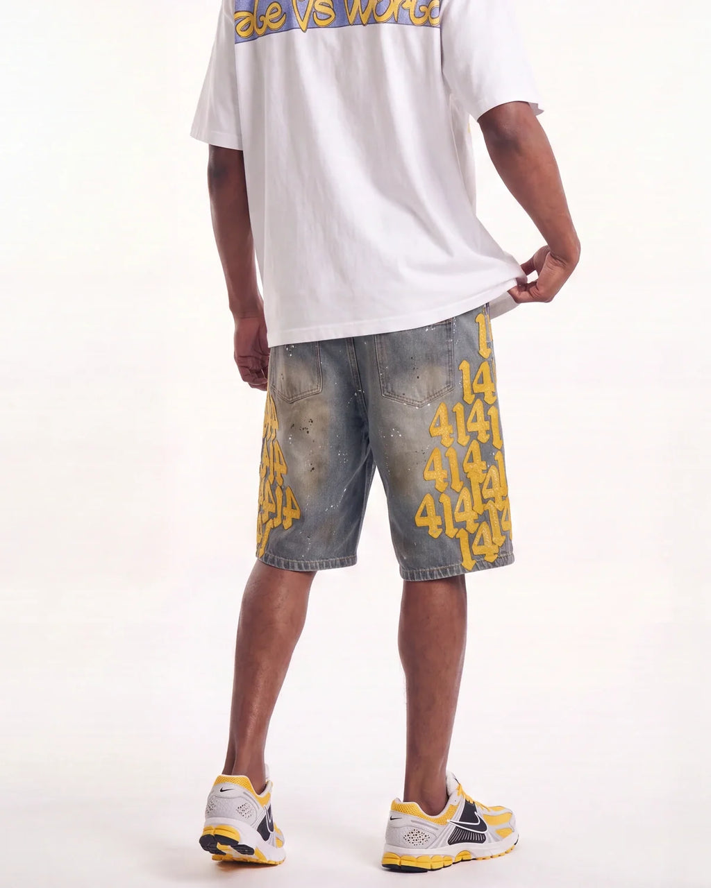 Vale Forever Lucky Charms Jorts Blue/Yellow