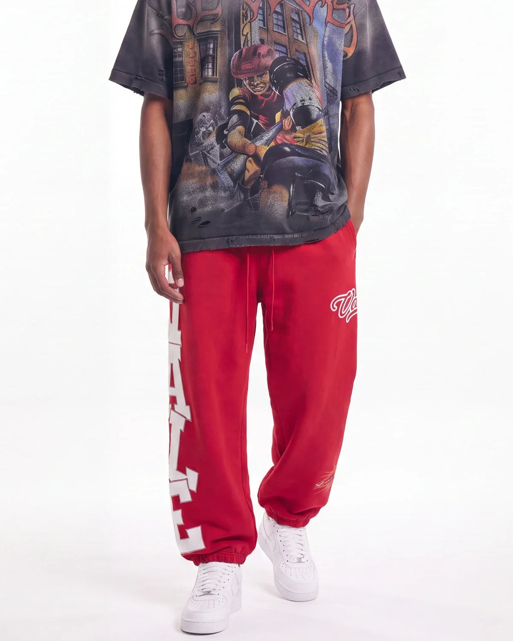 Vale Forever Lego Sweatpants Cherry Red