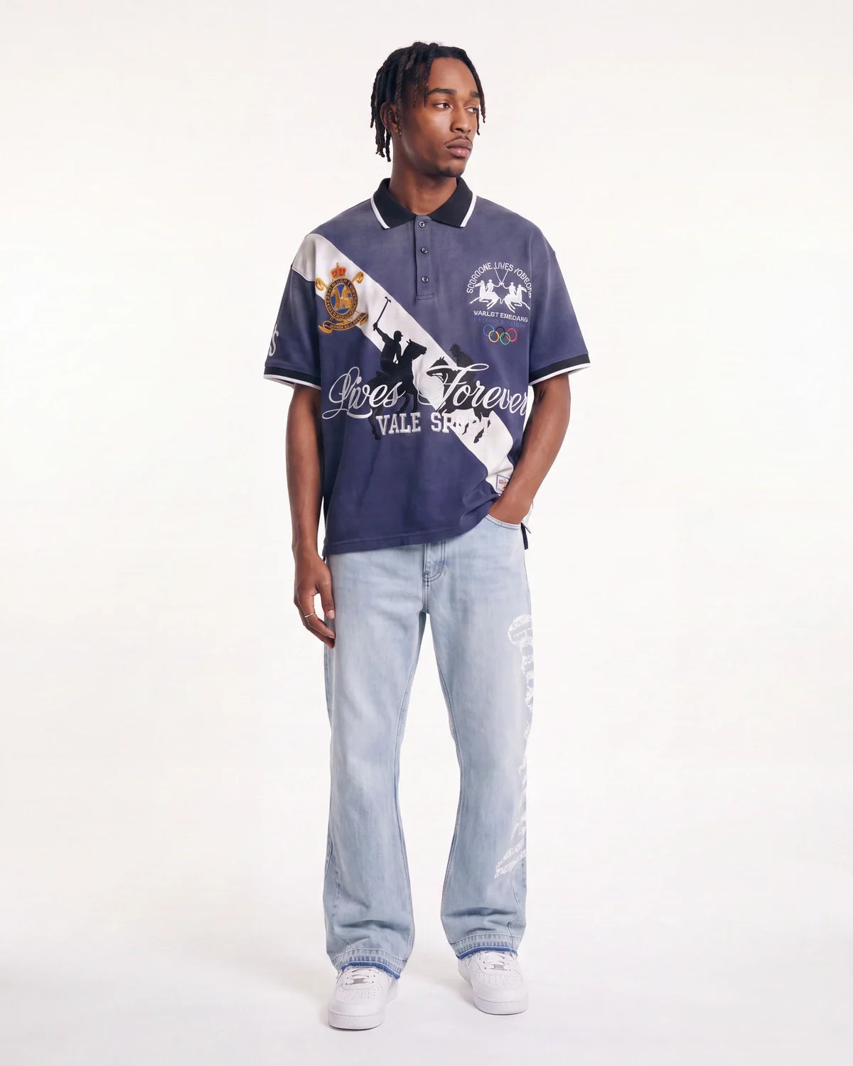 Vale Forever Wales Polo Navy