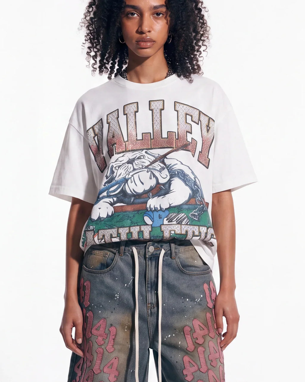 Vale Forever Polo Bling Tee White