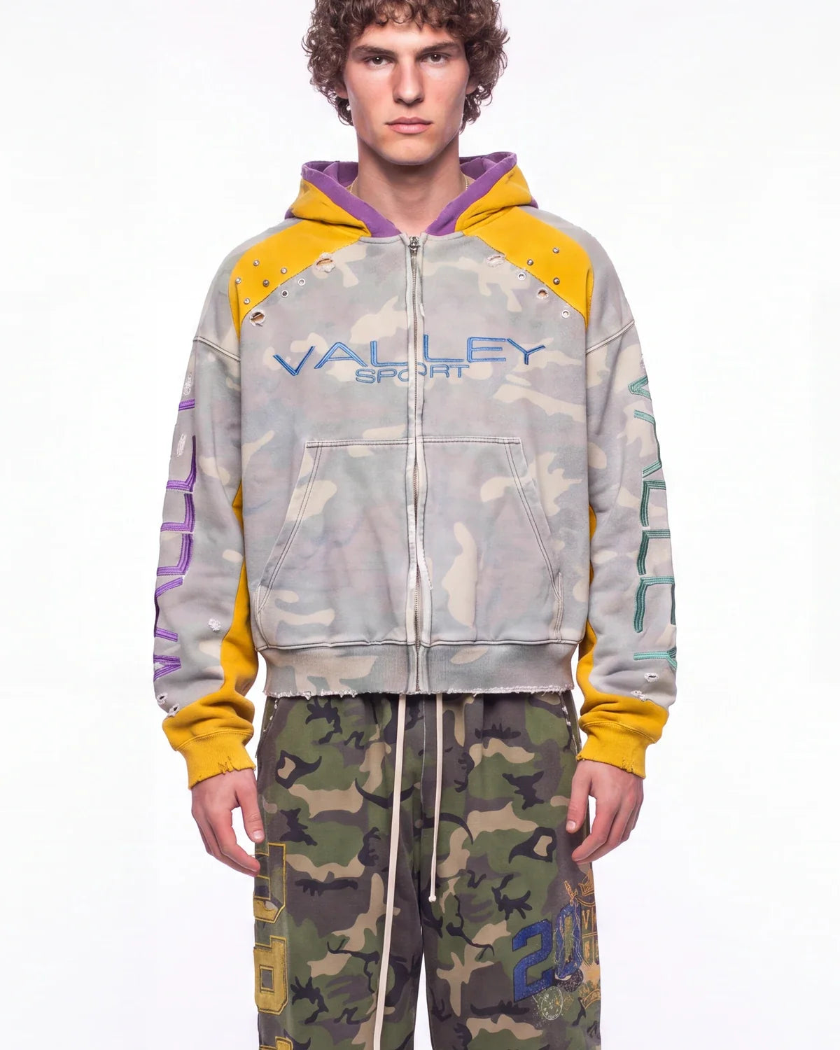 Vale Forever Boiler Room Zip Up Camo