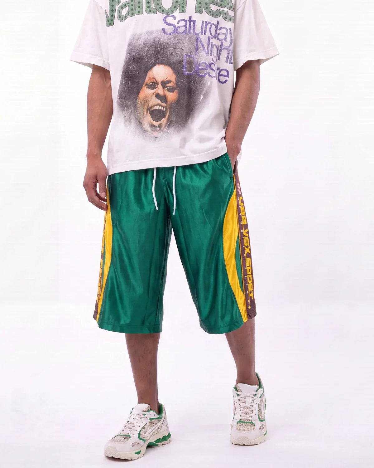 Vale Forever Iverson Basketball Shorts Green