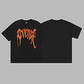 Revenge Orange Arch Logo Short Sleeve T-Shirt (Black)