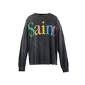Saint Michael Rainbow "Saint" Logo Long Sleeve - Black