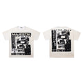 Majestik Motor Club Ride Forever Vintage Washed Off‑White Oversized Graphic Tee