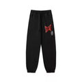 Saint Michael Red Script Logo Sweatpants - Black
