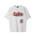 Saint Michael "Love" Graffiti & Heart Graphic Vintage T-Shirt - Off-White