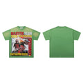 Majestik Team 202K Racing International Speedway Race Before Death Vintage Washed Green Oversized Graphic Tee