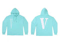 Vlone Classic Logo Graphic Hoodie - Mint Green/White