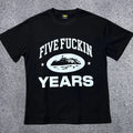 Corteiz "Five Fuckin Years" Anniversary T-Shirt – Black | Rare Streetwear