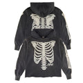 Saint Michael Skeleton Ribcage Anatomy Hoodie - Black