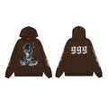 Revenge x Juice WRLD Brown Portrait & 999 Pullover Hoodie
