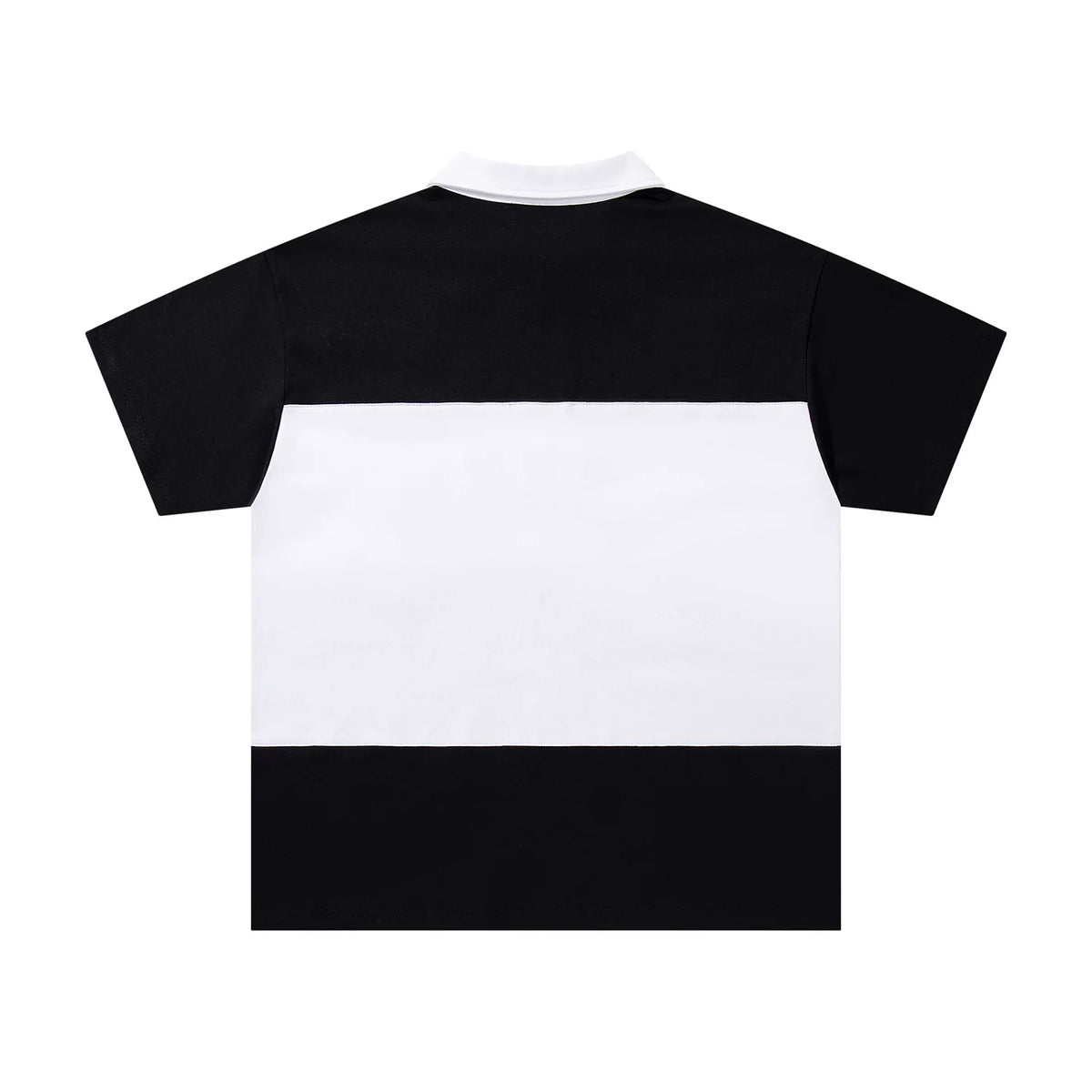 Majestik Sports XX Patchwork Half‑Zip Polo Shirt