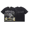 Majestik Stadium Bulldog Vintage Washed Oversized Graphic Tee