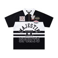 Majestik Sports XX Patchwork Half‑Zip Polo Shirt