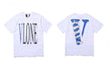 Vlone Serpent Graphic T-Shirt - White/Blue