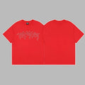 Revenge Outline Arch Logo Short Sleeve T-Shirt Red