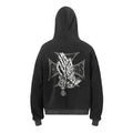 West Coast Choppers Praying Hands Iron Cross Hoodie - Black