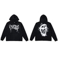 Revenge Smoke Skull Arch Logo Pullover Hoodie black