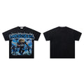Majestik 00 Lion Football Thunder Vintage Washed Oversized Graphic Tee