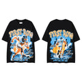 First Row Born For The Storm Football Player 20 Vintage Oversized Graphic Tee