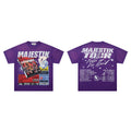 Majestik Tour Live Free Or Die Hard Special Edition CD Vinyl Vintage Washed Purple Oversized Graphic Tee