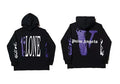 Vlone x Palm Angels Collaboration Graphic Hoodie - Black/Purple