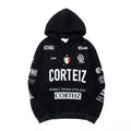 Corteiz All-Over Multi-Logo Heavyweight Hoodie - Black