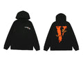 Vlone Butterfly Graphic Hoodie - Black/Orange