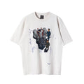 Saint Michael Sci-Fi Mech & Character Art Vintage T-Shirt - Off-White