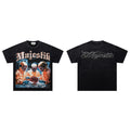 Majestik Brain Culture Hazmat Scientist Vintage Washed Oversized Graphic Tee
