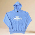 Corteiz Alcatraz Island Heavyweight Hoodie Light blue