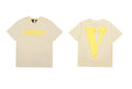 Vlone Cheese "FRIENDS-" Graphic T-Shirt - Off-White