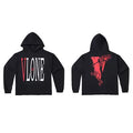 Vlone Dragon Graphic Hoodie - Black/Red