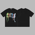 Revenge Multicolor Arch Logo Short Sleeve T-Shirt Black