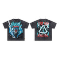 First Row “Defense Team / Warning” Wolf & Lightning Vintage Tee