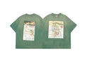 Saint Michael Anatomical Brain Graphic Vintage T-Shirt - Green