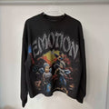 Mixed EMOTION Rhinestone Angel Band Crewneck Sweatshirt