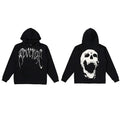 Revenge Screaming Skull Arch Logo Pullover Hoodie black