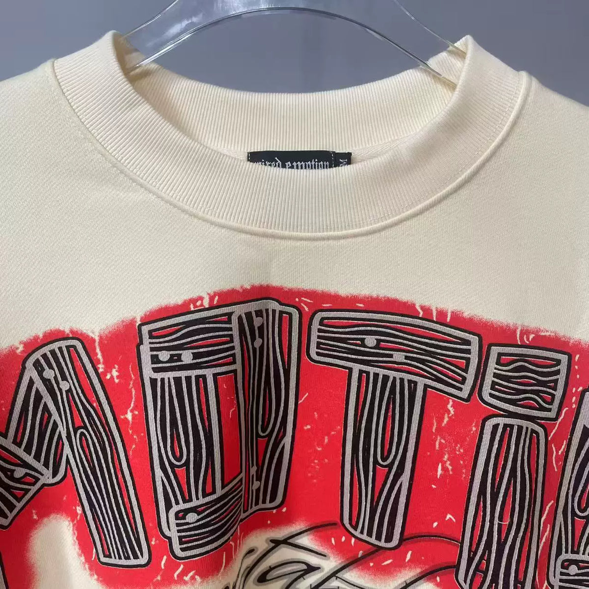 Mixed EMOTION Retro Art Club Graphic Crewneck Sweatshirt