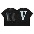 Vlone Glow Gradient Logo Graphic T-Shirt - Black