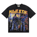 Majestik City Graffiti Artists Vintage Washed Oversized Graphic Tee