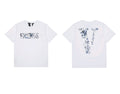 Vlone Abstract Floral "FRIENDS-" Graphic T-Shirt - White