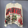 Mixed EMOTION Retro Art Club Graphic Crewneck Sweatshirt