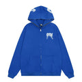 Revenge Gothic Arch Logo Zip-Up Hoodie - Royal Blue