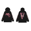 Vlone Lava Graphic Hoodie - Black/Pink